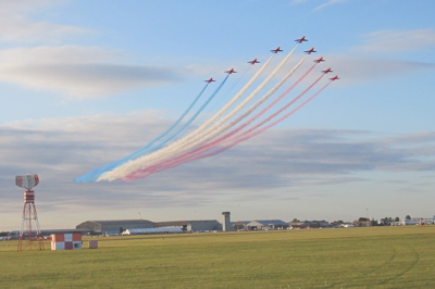 Red Arrows at Marshall Airport Cambridge, Families day 20 September 2009