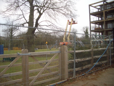 Accordia Playground, Still Fenced off.