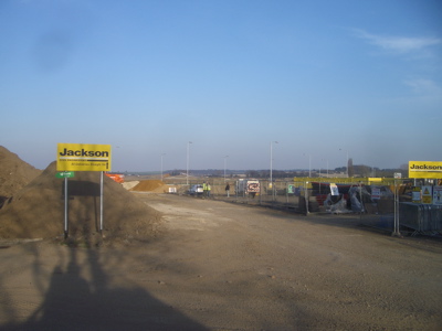 Addenbrookes link road under construction