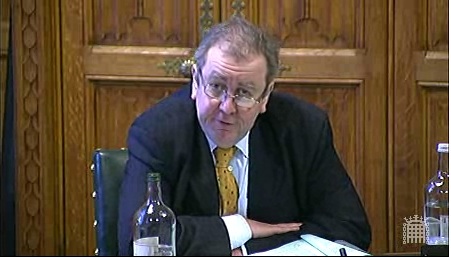 Adrian Sanders MP dismissed websites as 'Tittle Tattle' during a session of the House of Commons' Culture Media and Sport Committee on Tuesday the 8th of December 2009