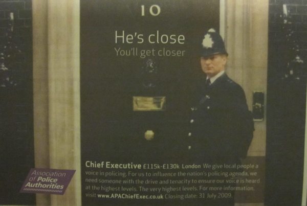 Advert for New Chief Exec of the Association of Police Authorities