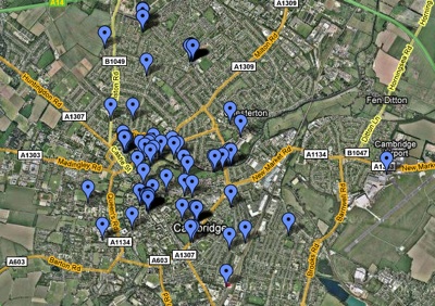 Screenshot of Map of Articles