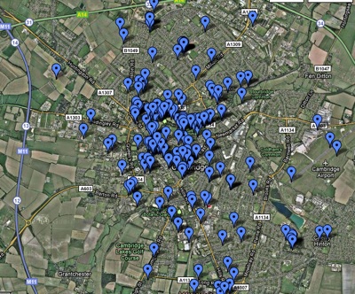 Screenshot of Map of Articles