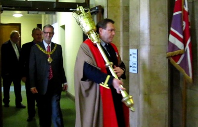 Cambridge's Mayor and Mace Bearer 23rd April 2009