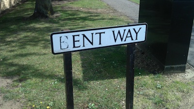Kent Way Sign Defaced