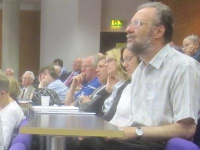 Foreground: Cllr Tim Ward, Cambridge City Council Executive Councillor for Planning and Growth of the City
