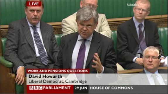 David Howarth in Parliament