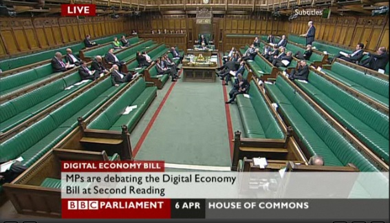 Only one Lib Dem bothers to turn up to debate the Digital Economy Bill in the Commons