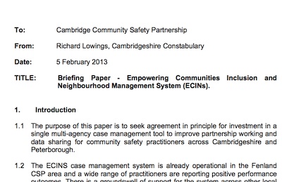 E-CINS Paper Screenshot 
