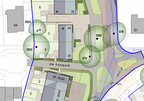 Revised plan for Eastfield, Cambridge