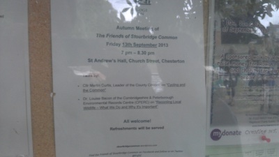 poster advertising meeting