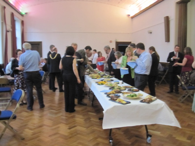 A buffet was provided for councillors and officers during a break in the meeting.