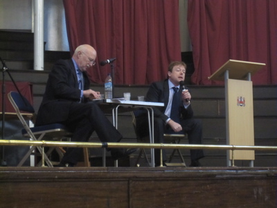 Nick Hillman answering questions at the Cambridge Conservative 'open caucus' on the 12th of December 2009.