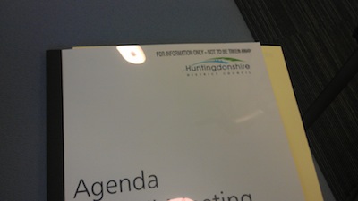 Huntingdonshire District Council Agenda - Marked For information only - do not remove