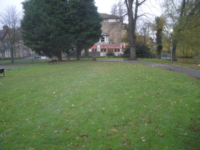 Jesus Green Statue Site