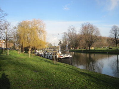 River Cam Near Jesus Green in Cambridge