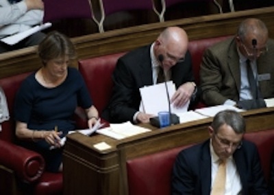 Cllr Sian Reid, Cllr Tim Bick and Cllr Rodrick Canrill at the June 2010 Cambridge City Council full council meeting. 