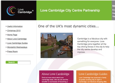 Love Cambridge Website