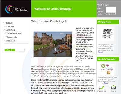 Love Cambridge Website