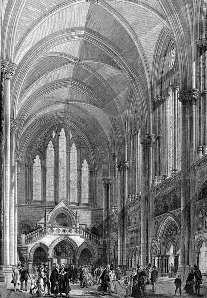This Morning The Main Hall of The Royal Courts of Justice Looked Exactly as it Does in the 1882 Image Above