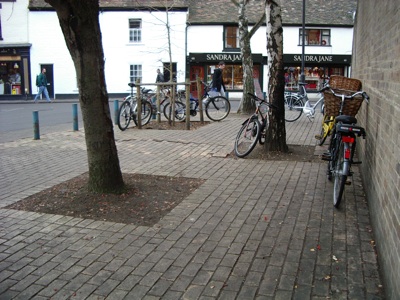 Existing situation - need for cycle parking