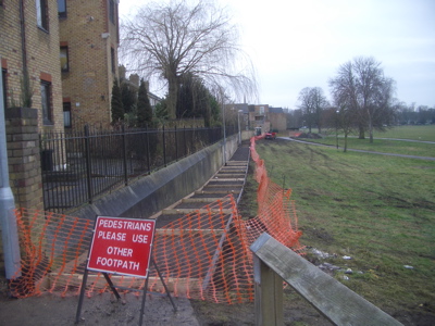 Work underway on Midsummer Common Cambridge