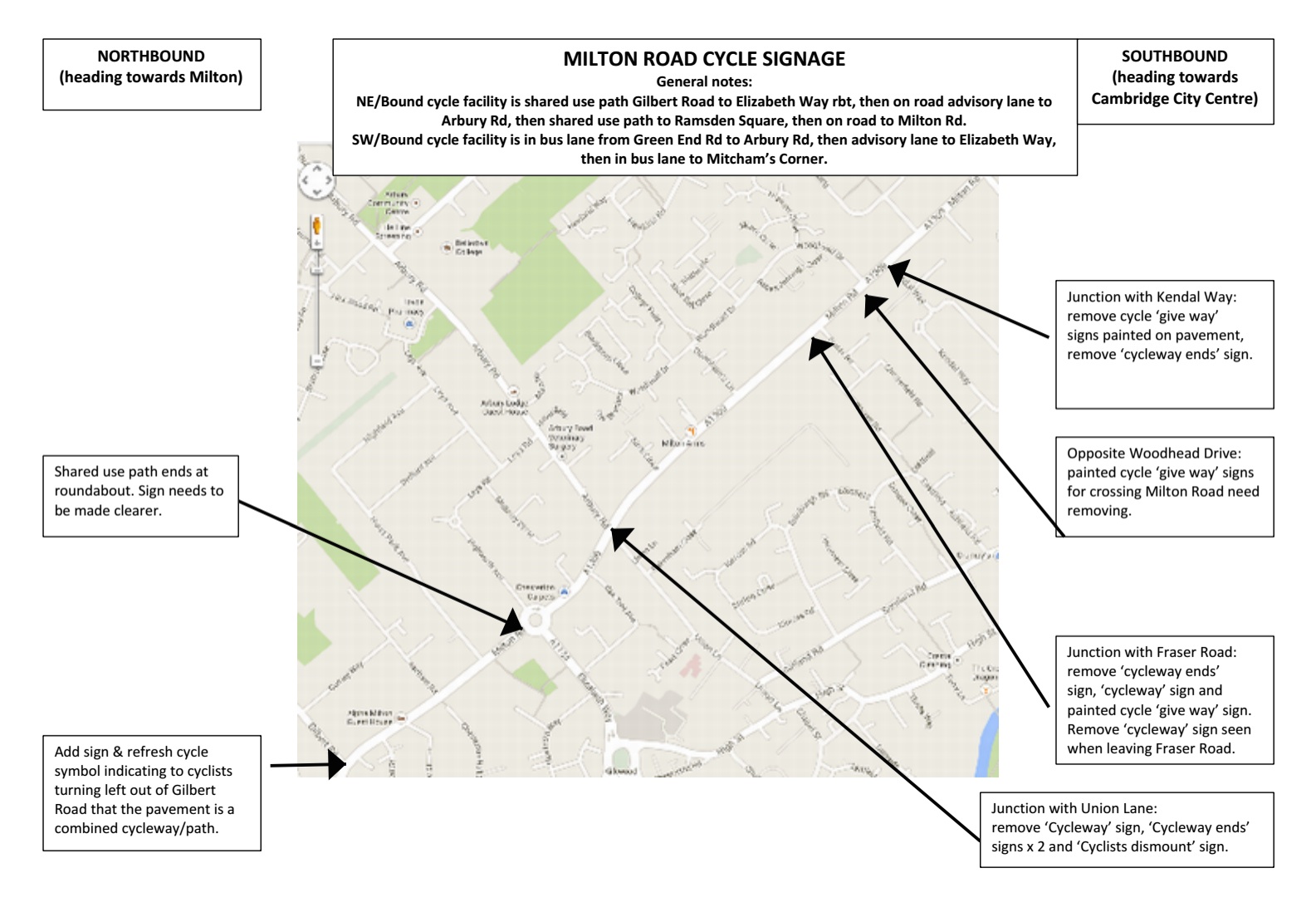 proposals on a map