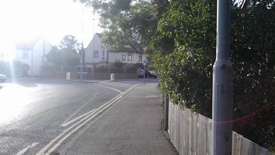 Cycle signage in North Cambridge