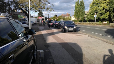 Cycle signage in North Cambridge