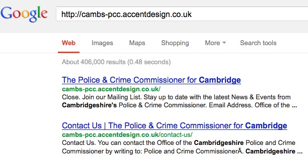 Screenshot of above linked Google search result at time of writing