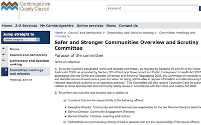 Safer and Stronger Communities Overview and Scrutiny Committee 