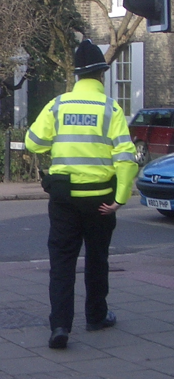 A Cambridgeshire Police Constable in Cambridge