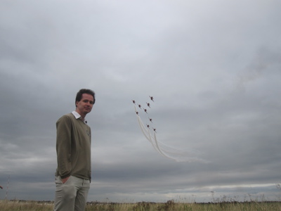 Richard Taylor and the Red Arrows at the Duxford Airshow 2009