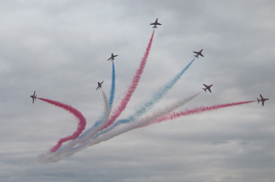 Red Arrows at the Duxford Airshow 2009