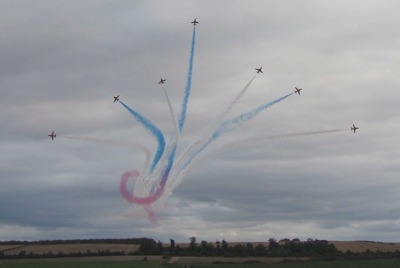 Red Arrows at the Duxford Airshow 2009