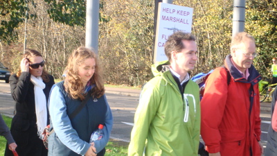 Richard Taylor on the Marshall Walk November 2009