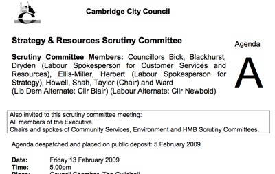 Screenshot of papers from the meeting