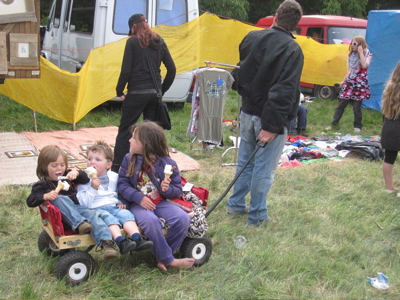 These Three Children Appeared to be Enjoying Strawberry Fair Immensely 