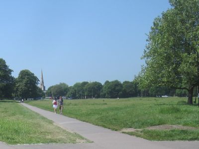 This Wedge of Grass Contributes to the Sense of Wide Open Space on Midsummer Common