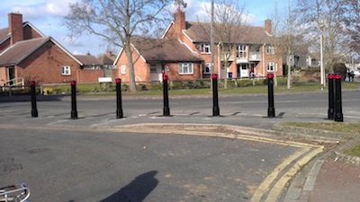 Following the January 2012 meeting the wooden bollards between Water St. and Fen Road were replaced with metal ones. The wooden ones kept getting sawn off. 